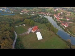 Großes Partyzelt aus Aluminium mit A-Form-Rahmen für Bankettveranstaltungen im Freien mit Seitenwänden