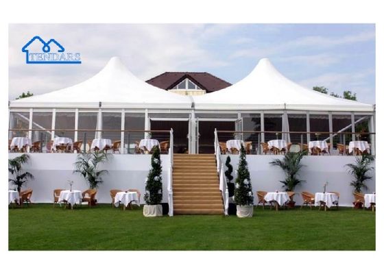 kaufen 3x3m wasserdichte PVC-Abdeckung Aluminium Pagode Zelt Aluminiumlegierungsrahmen Pagode Spitze für Gartenversammlungen Online-Herstellung