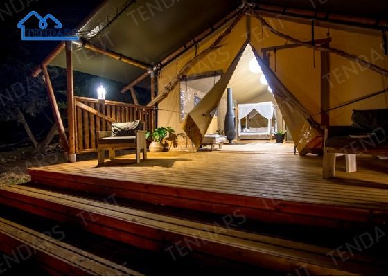 kaufen Dauerhaftes Fabrik-Gebrauchtgröße Glamping-Zelt im Wald Online-Herstellung