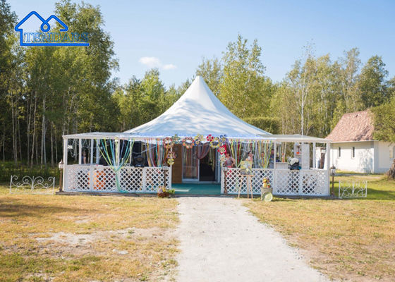 kaufen Aluminium Hochzeit Pagode Strandzelt wasserdicht PVC-Bedeckung PVC-Gewebe Ausstellungen Partys Pagode Zelt Online-Herstellung