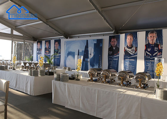 kaufen Aluminiumrahmen Marquee Arcum Zelt für 500 Personen für Hochzeitsbanketten und Messeausstellungen online manufacture