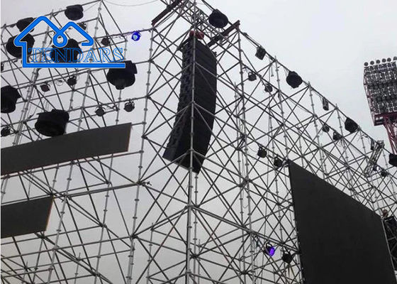 kaufen Quadratische Strukturen Spigot Modularen Bühnenrahmen Aluminium Truss-System für Outdoor-Konzertveranstaltung online manufacture