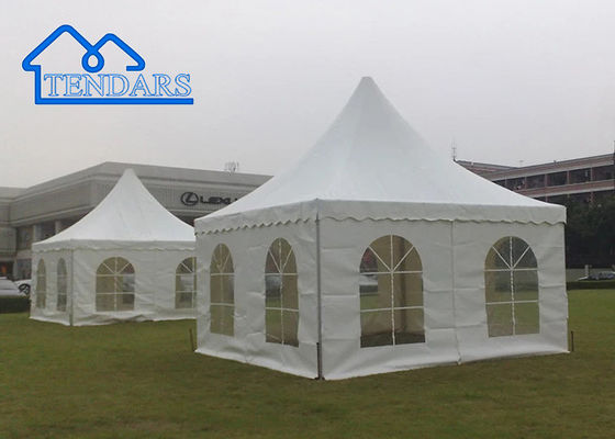 kaufen Verstärkter Aluminiumrahmen 5x8m Aluminium Pagode Zelt feuerfeste Dachboden Pagode Spitze für Gartenversammlungen Online-Herstellung
