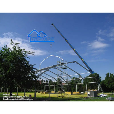 kaufen Polygon-Zelt für Basketballplatz Sportveranstaltung Weißes Dach Polygon Zelt online manufacture