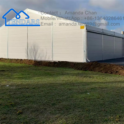 kaufen Custom Farbe und Größe Großes Aluminiumrahmen PVC A-Form Außenlagerzelt Online-Herstellung