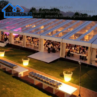 kaufen Außenbereich Großes PVC-Bedeckung Klares Dach Party Veranstaltung Hochzeit Marquee Zelt Außenbereich Veranstaltungsort Online-Herstellung