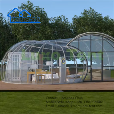 kaufen Luxuriöses PVDF Glamping Schnecken-förmiges Resortzelt mit Bad für Hotel online manufacture