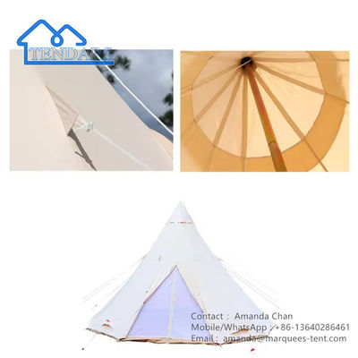 kaufen Luxus-Glamping-Wasserdichtes Baumwoll-Hotelzelt mit Lüftung für Familienzelt im Freien online manufacture
