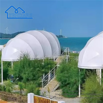 kaufen Luxusstrand Wasserdichtes Glamping-Zelt PVDF Dauerzelt Hotelzelt Außen online manufacture