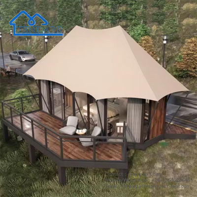 kaufen Wasserdichtes Resort Stahlrahmen Zelt Familien Safari Hotel Lodge Zelt mit Bad online manufacture