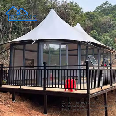 kaufen Luxus Outdoor Wasserdichtes Camping Hotel Zelt Maßgeschneiderte Hotelzelte Für Resort online manufacture