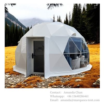 kaufen 20 m² wasserdichtes, feuerfestes, windbeständiges Safari-Glamping-Zelt, Luxus-Resort-Iglu-Kuppel-Hotelzelt Online-Herstellung