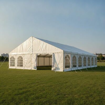 kaufen Feuerhemmendes B1 M2-zertifiziertes Party-Festzelt, DIN 4102-geprüftes PVC-Gewebe, europäische Überdachungsstruktur für öffentliche Veranstaltungen Online-Herstellung