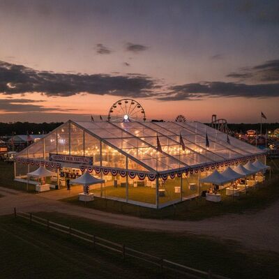 kaufen USA County Fair Festival Mega-Party-Festzelt mit großer Spannweite und freier Spannweite, amerikanisches Veranstaltungsgelände, Überdachungsstruktur Online-Herstellung