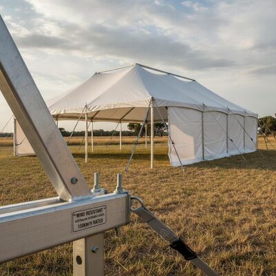kaufen Robustes Party-Festzelt mit Aluminiumrahmen, windbeständige Konstruktion, australische Outdoor-Events, 100 km/h bewertet Online-Herstellung