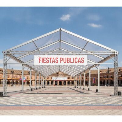 kaufen Clearspan Aluminium Party Marquee Zelt Doppeltruss Rahmen für spanische Feste Feste öffentliche Veranstaltungen Online-Herstellung