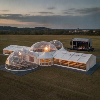 kaufen Clearspan Aluminium Party Marquee Tent Modular Interconnectable Frame für belgische Festivals Musikveranstaltungen Bierfestivals Online-Herstellung