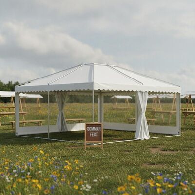 kaufen Schnelle Montage Leichtgewicht Party Marquee Zelt Portable Aluminiumrahmen für schwedische Sommerfeste Märkte Online-Herstellung