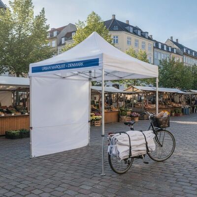 kaufen Kompaktes Pop-Up-Portables Party-Marquee-Zelt Fahrrad Transportfreundliches Design für Dänemark Stadtmarkt im Freien Online-Herstellung