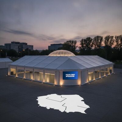 kaufen Industrielle kommerzielle Ausstellung, Messe, Party, Festzelt, anpassbares Branding für die Anzeige von Geschäftsveranstaltungen in Polen Online-Herstellung