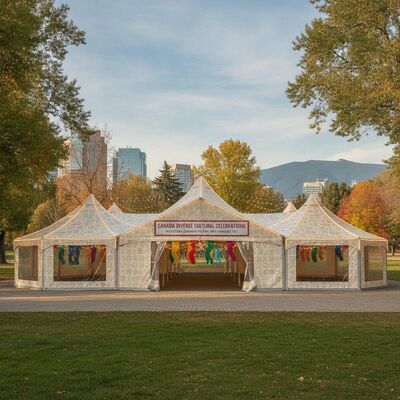 kaufen Multikulturelle Gemeinschaft Festival Party Marquee Zelt Großkapazität Modular für Kanada Vielfältige kulturelle Feiern Online-Herstellung