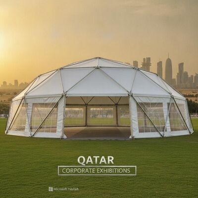 kaufen Aluminiumlegierung Party Marquee Zelt Wasserdicht PVC Beschichtete Baldachin für Qatar Firmenmessen Online-Herstellung