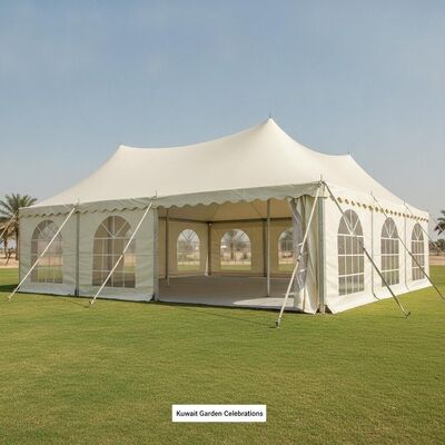 kaufen Custom Party Marquee Zelt Feuerretardant PVC Stoff Verzinkte Steckverbinder für Kuwait Garten Feiern Online-Herstellung