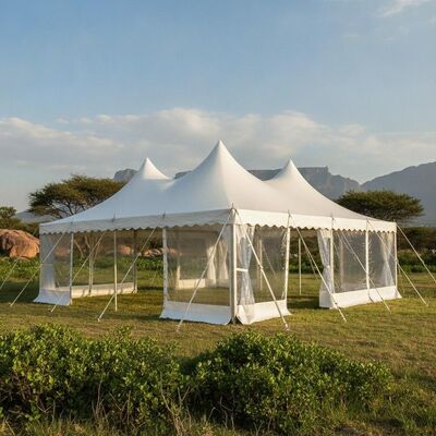 kaufen Kundenspezifisches Party-Festzelt Südafrika im Freien, wasserdichter, UV-beständiger Event-Überdachungspavillon für Hochzeitsmesse Online-Herstellung