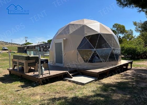 Romantisches Eco-Glamping-Dome-Zelt, geodetisches Luxushotel-Zelt