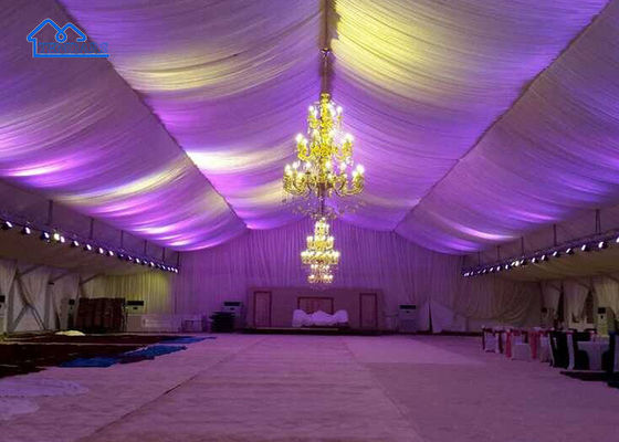 Galvanisierter Stahlrahmen 5x10m Party Marquee Zelt 850g/m2 PVC Stoff Schwerlastanker für Jubiläumsfeiern