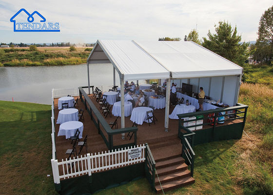 Freizeit Goft Weiße klare Span Strukturen Baldachin PVC Stoff Party Marquee Zelt