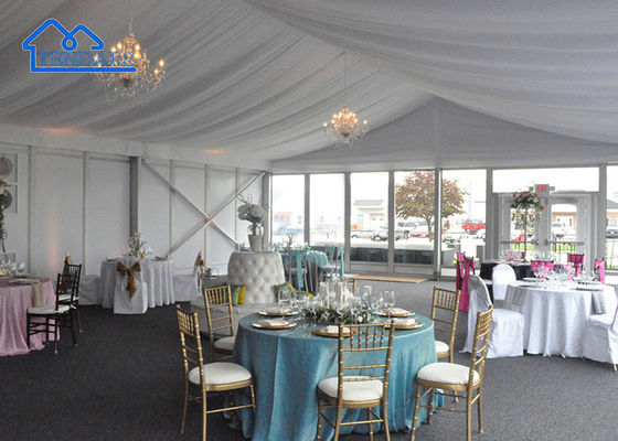 Außen-Ultraviolett-proof Aluminium-Rahmen Glas Wand Party Hochzeitszelt Messe-Zelt zum Verkauf