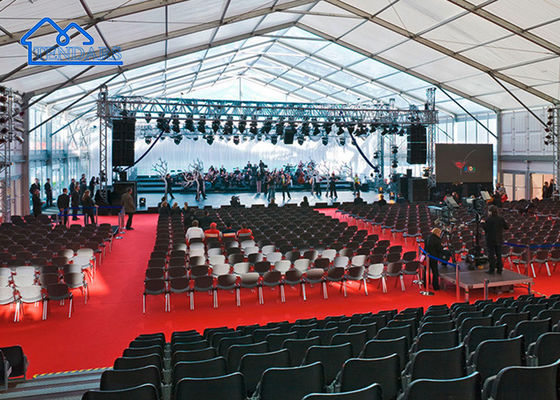 Beliebte große, luxuriöse Outdoor-Hochzeits-Festzelt-Zelt-Ausstellungs-Event-Überdachungsstruktur aus kundenspezifischer Aluminiumlegierung
