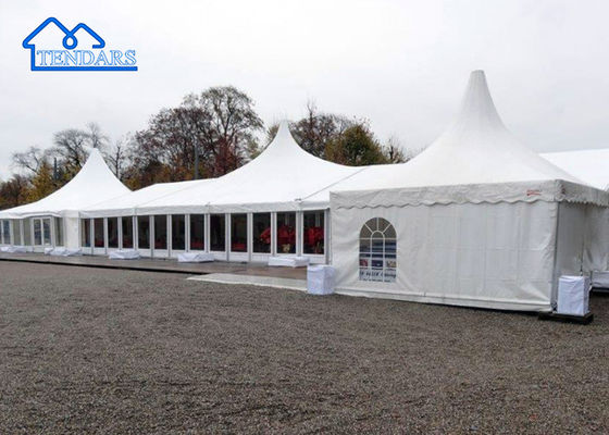 Maßgeschneidertes, 100 % regensicheres, mobiles High-Peak-Pavillon-Pagodenzelt, Hochzeitszelt
