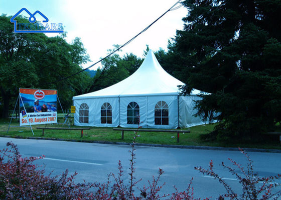 Luxus-Marquee-Party-Veranstaltung im Freien Multiplex weißes Leinwandzelt mit klarem Span
