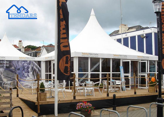 Custom Stahl Aluminium Weiß PVC Garten Pagode Marquee Zelt
