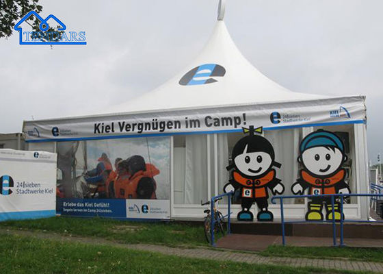 Outdoor Indoor Customized PVC Pagoda Zelt für Aluminium Ausstellungen, Veranstaltung Fachmesse zum Verkauf
