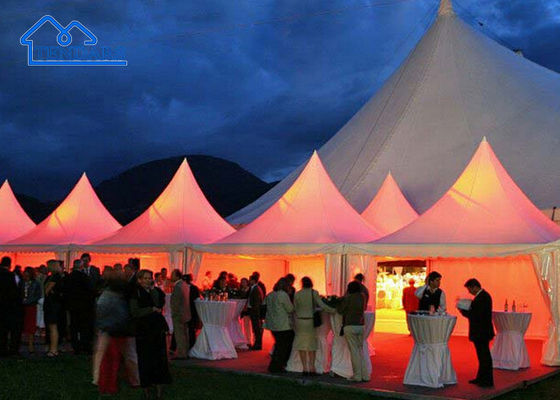 Tränenbeständiges Aluminiumpagoda-Zelt Hochzeitsfest Marke mit Seiten