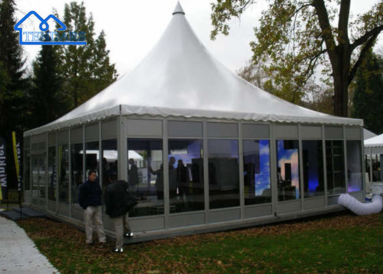 PVC-Pagoda-Dachzelt aus weißem Stoff mit warmgewalztem Oberflächenbehandlung