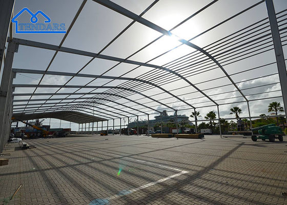 Großes Luxus-Arcum Curve Design Aluminiumrahmen Transparentes Marquee-Zelt für 300 500 1000 Personen