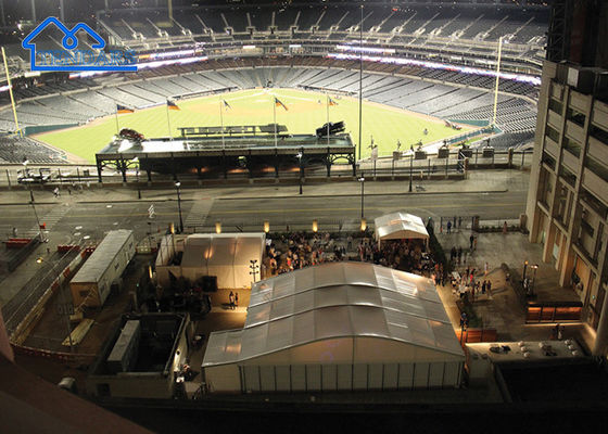 Outdoor-Anpassung Alunimun Sports Hospitality Suite Doppeldecker Lounge Veranstaltungszelt