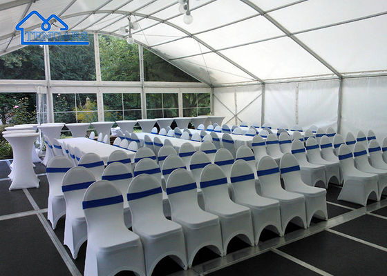 30x50m Außenfeuerfestes Pvc-Kurvdach Aluminium-Arcum Veranstaltungs-Party-Zelt-Abdeckung Für 1200 Personen
