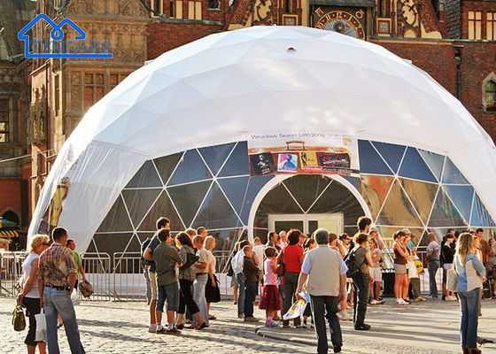 Verstärkte Legierung 6m Dia Gewerbetempel PVC-Abdeckung Windfest für Café-Terrassen
