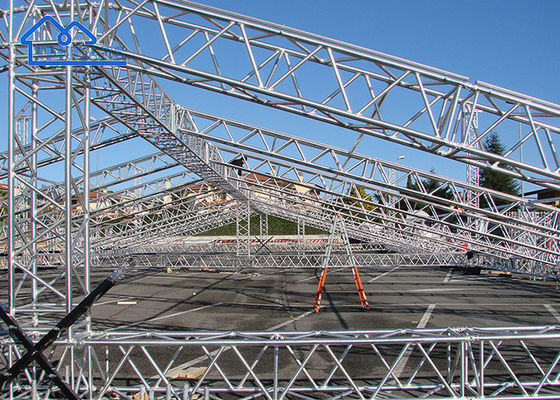 Bewegliche Konzertbühnenleuchten Truss Silber Aluminium Truss Für Veranstaltungen Easy Roof Truss System