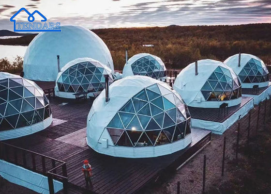 Geodäsische Glamping-Hotelzelt im Freien Für Tourismus Resort Party Luxus Beste Campingzelte
