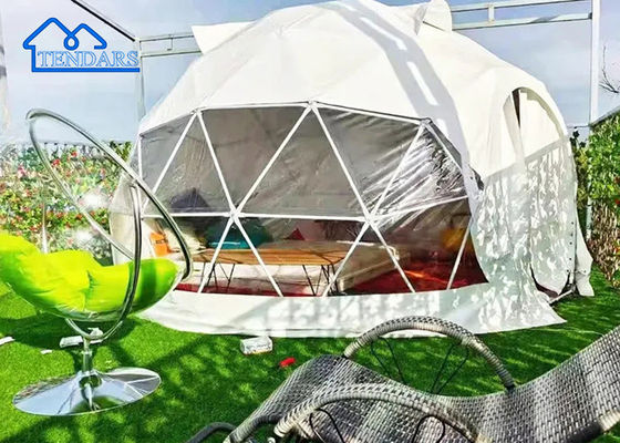 Isoliertes 3m Dia Glamping Hotelzelt Galvanisierter Stahlrahmen Wasserdichtes Gewebe für Safari Camps