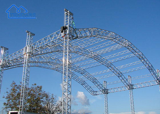 Optionales kundenspezifisches Aluminium-Fachwerk-Flex-Totem-Zubehör für DJ-Equipment-Partyzelt