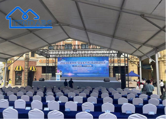 PVC Stoff Wand Aluminiumrahmen Luxus Veranstaltung Zelte Selbstreinigung Für kommerzielle Zeremonie Festival Marquee Vermietung