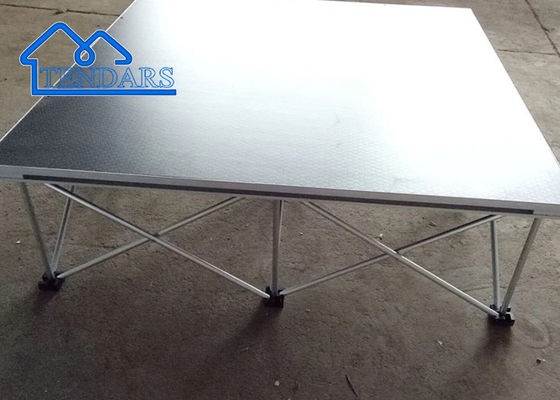 Einfach zu installieren Konzertbühne, kundenspezifische 4x6ft leicht einstellbare Aluminium-Portable Riser-Bühne-Plattform-Gitter