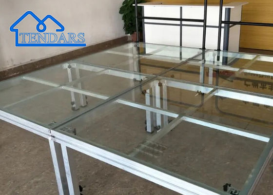 Bühne, mobile Bühne, Glas/Acryl Aluminium Bühne für Veranstaltungen Ausstellung, Hochzeit und so weiter